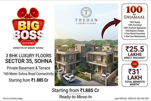3 BHK Luxury Floors with Basement & Terrace in Sector 35, Sohna: Everything You Need to Know